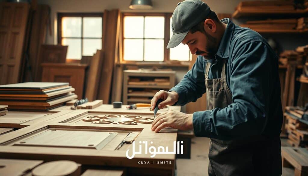 نجار ابواب خشب المنقف