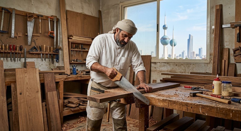أفضل نجار خشب الخيران الكويت لتفصيل وتركيب الأثاث الخشبي بأعلى جودة
