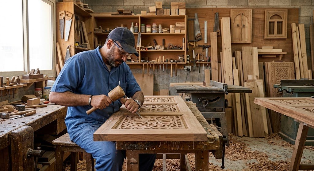 نجار خشب جابر الاحمد بالكويت لتقديم أفضل خدمات النجارة وتفصيل الأثاث باحترافية ودقة عالية